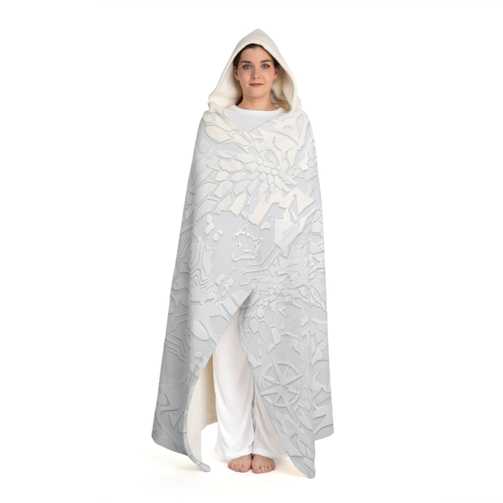 Hooded Sherpa Fleece Blanket