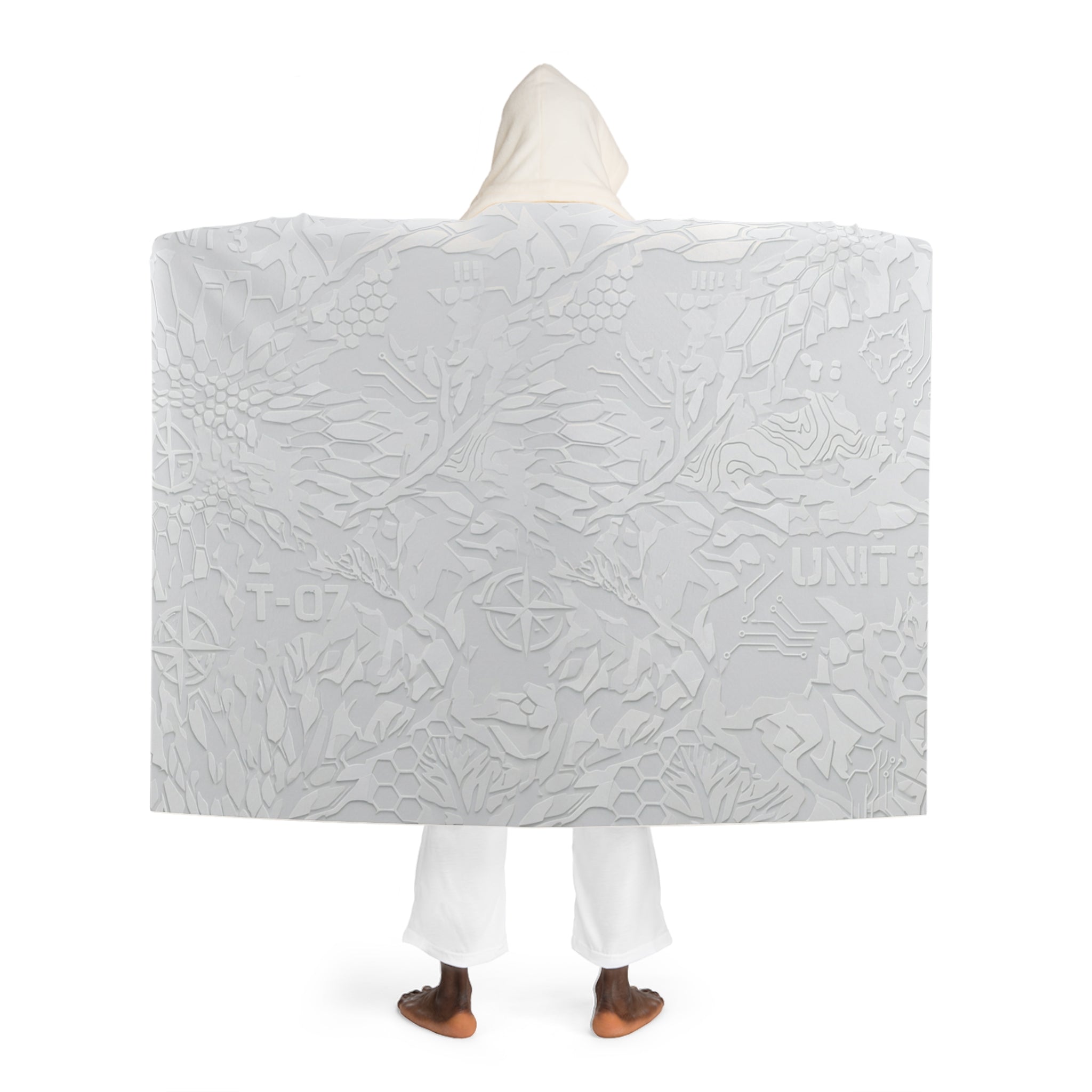 Hooded Sherpa Fleece Blanket